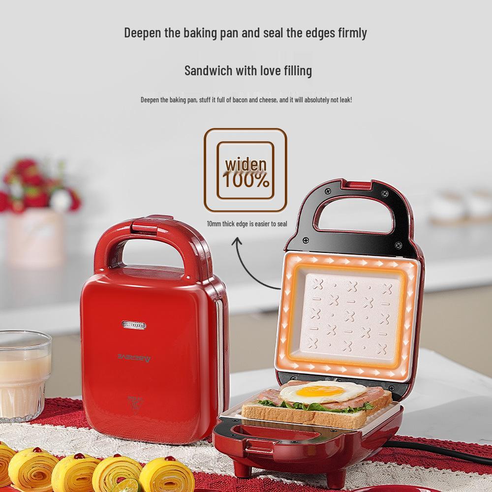Multifunctional Breakfast Sandwich and Waffle Maker – Automatic Toaster and Panini Grill
