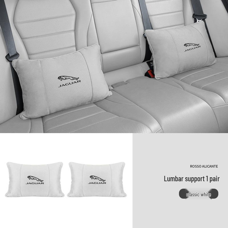 Atmungsaktive Nackenstützen-Kopfstützen aus Wildleder für Jaguar XEL/XFL/F-PACE Autositze