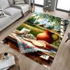 1PC Rustic Breakfast Non-Slip Floor Carpet Compatible for Office&Living Room&Bedroom&Dining Room - Flat - Weave Machine-S0328