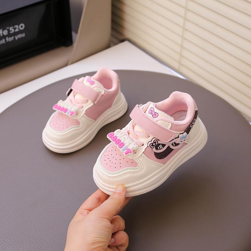 Girls Sports Shoes 2025 Autumn New Soft-soled Cartoon Classmates Casual Shoes Girls Princess Shoes Medium and Small Children Board Shoes