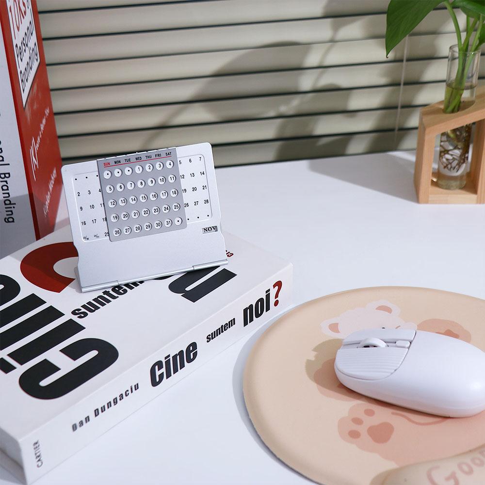 Zinc Zinc Alloy Home Room Decoration Schedule Planner Yearly Calendar Perpetual Calendar Desktop Calendar