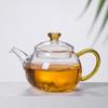 Household Transparent Borosilicate Glass Brewing Teapot Small Single Color Brewing Teapot with Filter Kung Fu Teapot