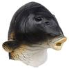 Masque de poisson d'Halloween Costume Animal Tête de poisson réaliste Couvre-chef en latex Accessoires de cosplay amusants