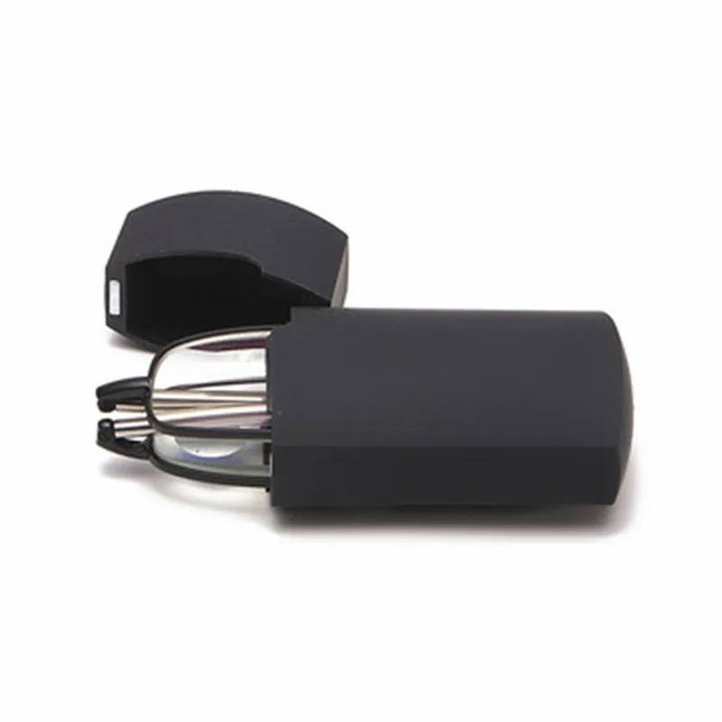 Skládací přenosné brýle na čtení s pouzdrem Unisex Retro Teleskopická rotace Dalekozrakost Presbyopie Muži Ženy Dioptrické brýle