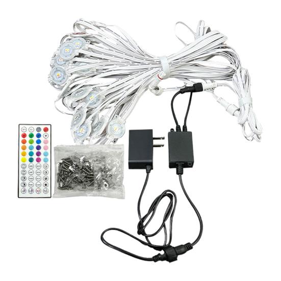 

Светодиодная лента с американским адаптером питания IP67 Водонепроницаемый уличный RGB свет Регулируемые режимы яркости Патио декоративный свет 45m 1