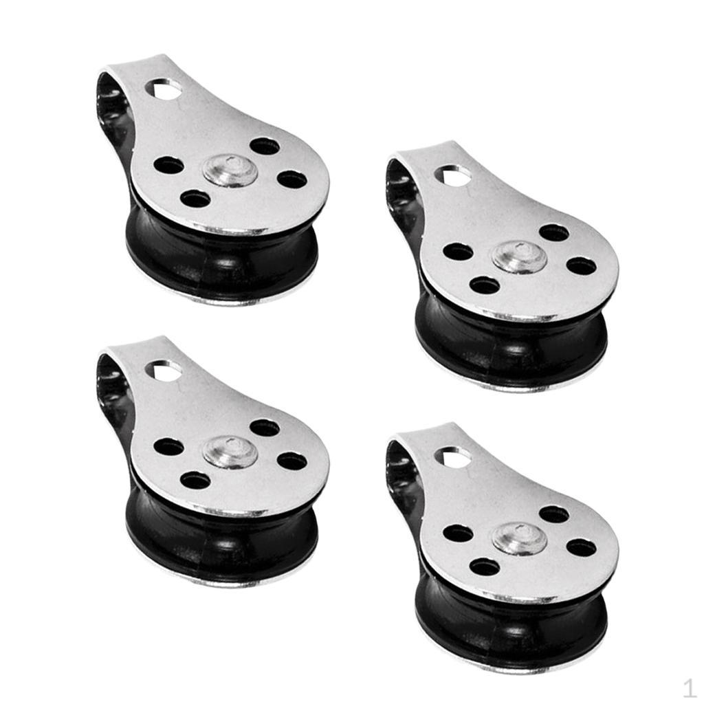 

4 шт. морской каяк, каноэ, лодка, шкив для комплекта якорной тележки