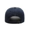 Spring Summer Men Baseball Cap Casual Distressed Washed Cotton Letter Embroidered Cap Bent Brim Dome Casual Sun Protection Hat