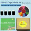 Eco-friendly Washable Six-Color Finger Painting Pad Set for Kids