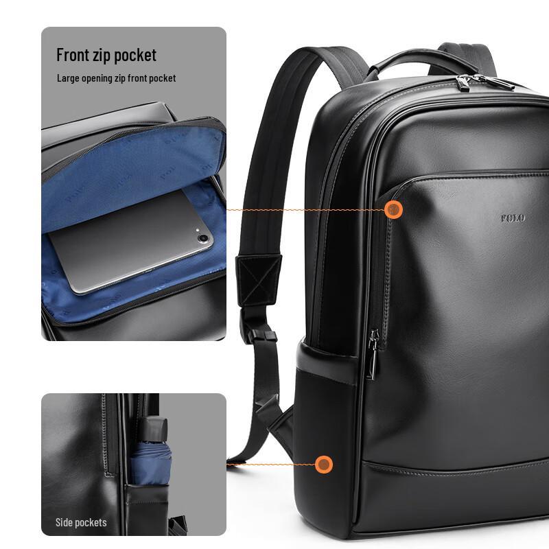 POLO Men's Business Travel 17.3-inch Laptop Backpack