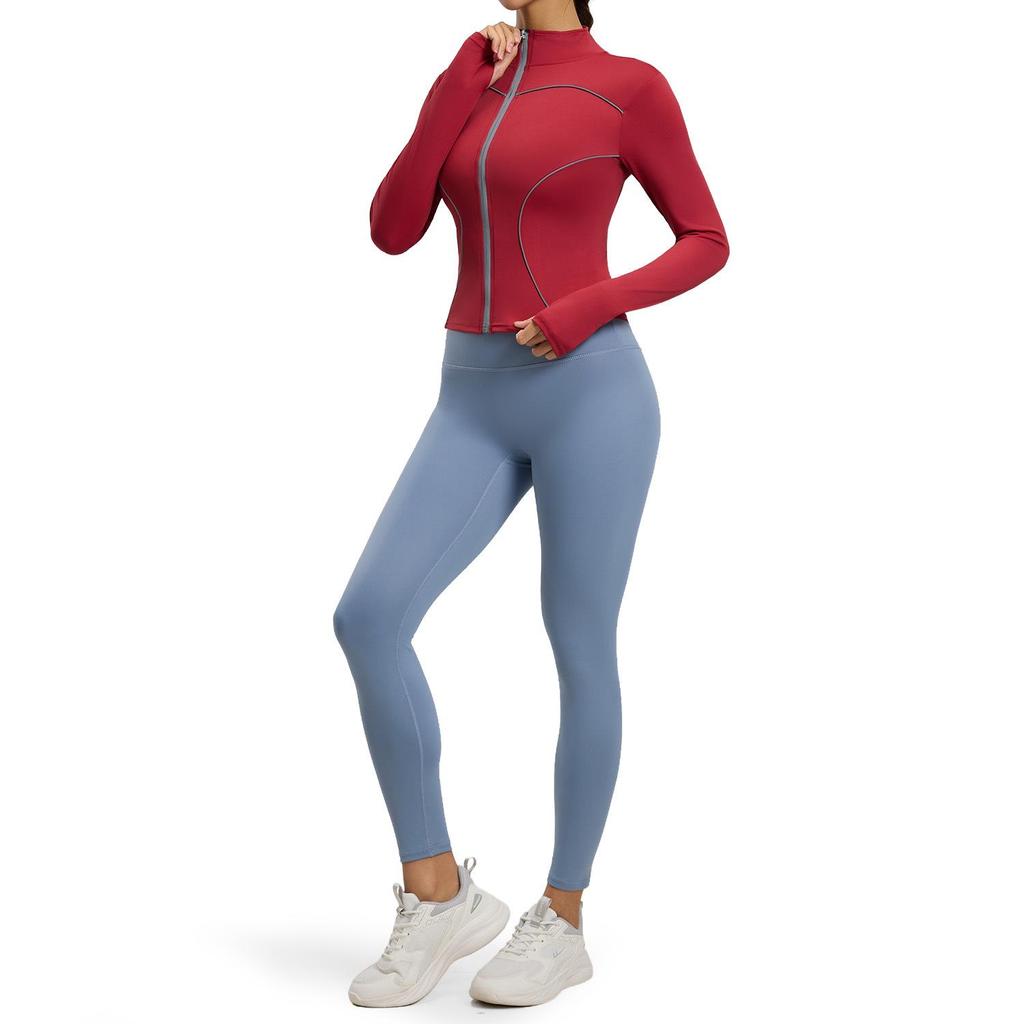 Spring/Summer Windproof Reflective Slim-Fit Yoga & Running Fitness Set