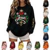 Women's Crewneck Sweatshirt Long Sleeve Pullover Top for Fall Winter Everyday Wear