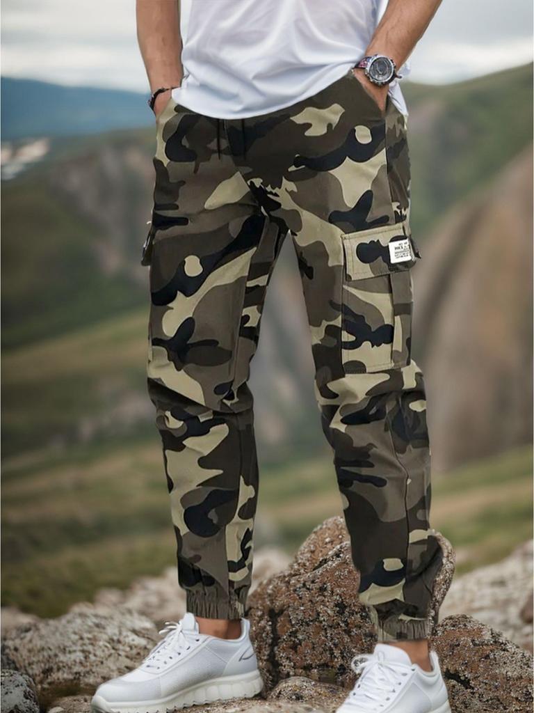 Men's 2025 Camouflage Joggers: Trendy Casual Work Pants for Spring and Autumn