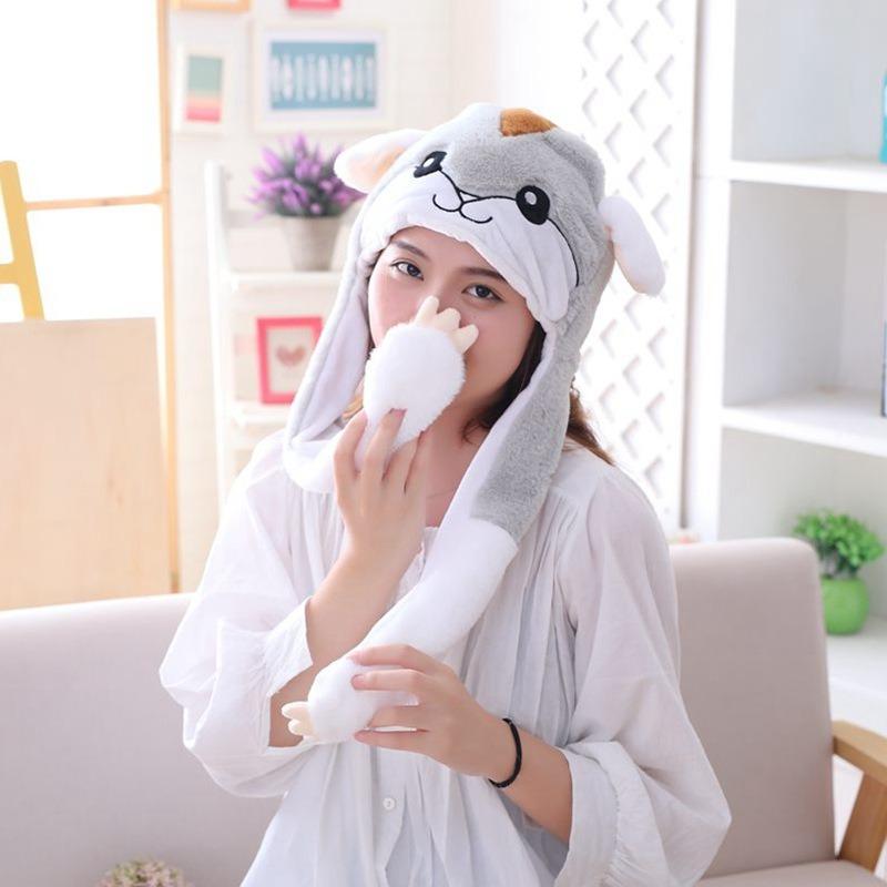 Toys Hamster hats that move ears when pinched, headgear gifts, photo props, airbag hats