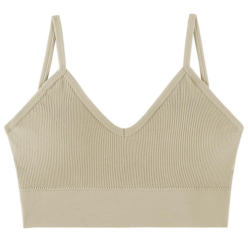 Seamless Deep V Large Size Base Sling Vest Female Sexy Beauty Back Anti-light Tube Top, Chest Wrap and Seamless Versatile Underwear