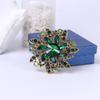 SKEDS Luxury Big Rhinestone Flower Brooches Pins For Women Lady Shiny Boutique Decoration Badges Lady Party Banquet Corsage