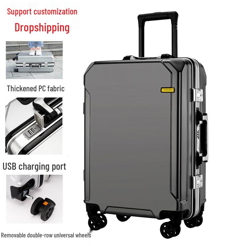 XinHuRui Aluminum Frame Hardside Luggage with TSA Lock