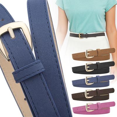 Casual Business Waist Belt Luxury Design Waistband Fashion Suede Leather Belt  For Women
