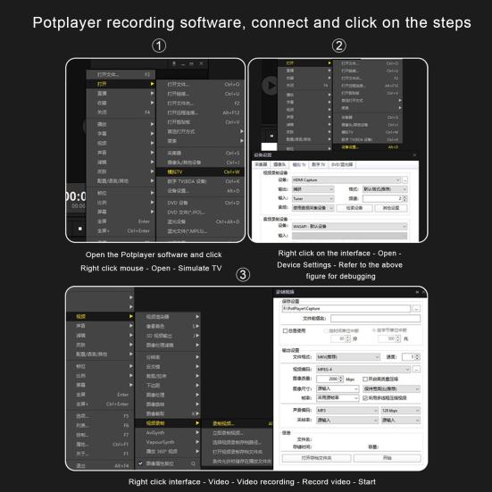 USB Videoaufnahme 1080P VHS VCR Kartenadapter TV zu Digital Konverter RCA