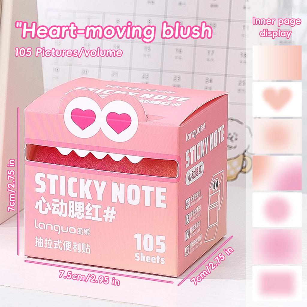 Glitter Transparent Sticky Notes Tabs Tearable Gradient Index Flags for Journaling Planner Student Office Notepad Memo Supplies