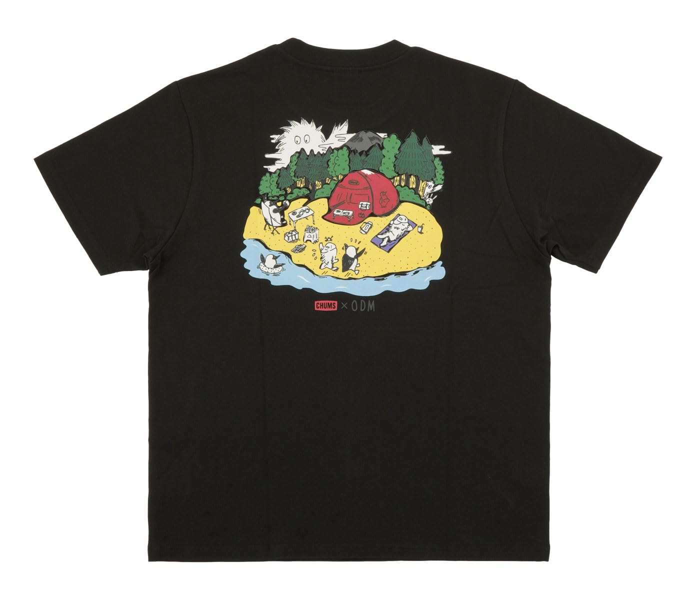 

Short Sleeve Outdoor Monster Black [Chums] T-Shirt CH01-2262-K001 (Black/M/Men s)