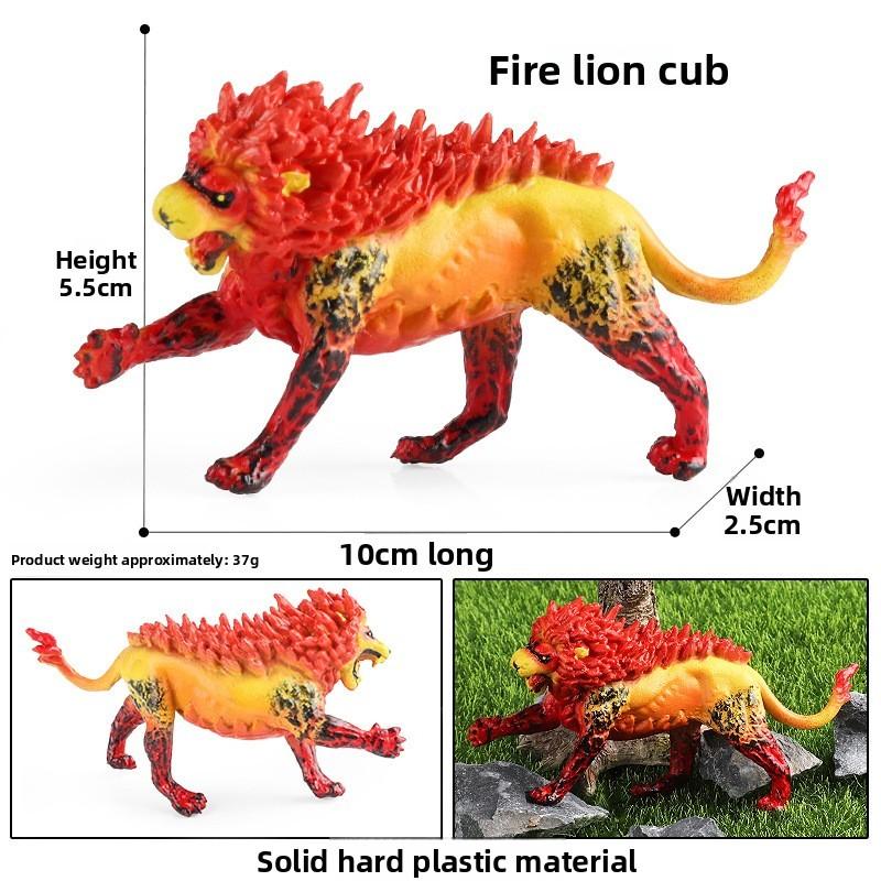 Simulation Mythical Animal Cow Monster Ice Dragon Fiery Eagle Ornament Model