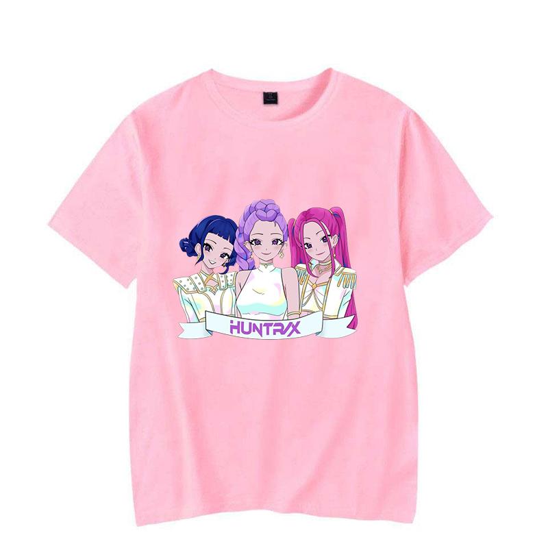 Funny K-Pop Demon Hunters Mira Rumi Zoey Printed Shirt Women's Men's Casual Personality T-shirt Unisex Summer Cute T-shirt Tops