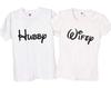 Personalised Hubby Wifey T Shirts, Themed Tops for Valentines, Wedding Day, Anniversary, Honeymoon, Newly Wed Couples, Husband and Wife, 50
