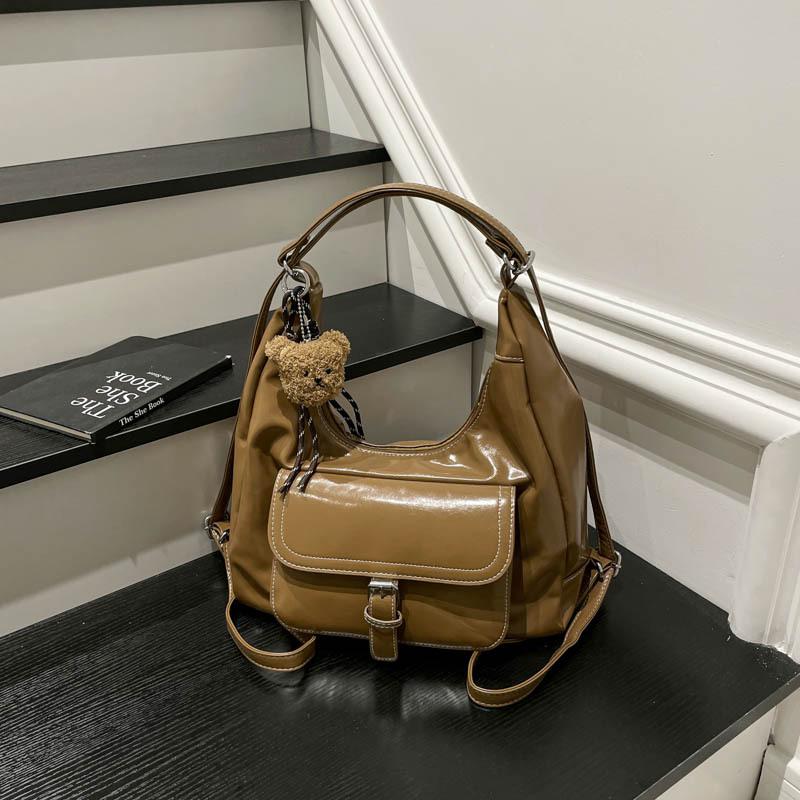 Casual commuter large capacity tote bag women's summer retro versatile high sense backpack