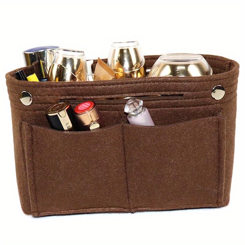 Multifunktions-Damen-Filzeinsatztasche Make-up-Kosmetiktaschen Reise-Innentasche Tragbare Handtasche Aufbewahrungstasche Organizer-Einsatz