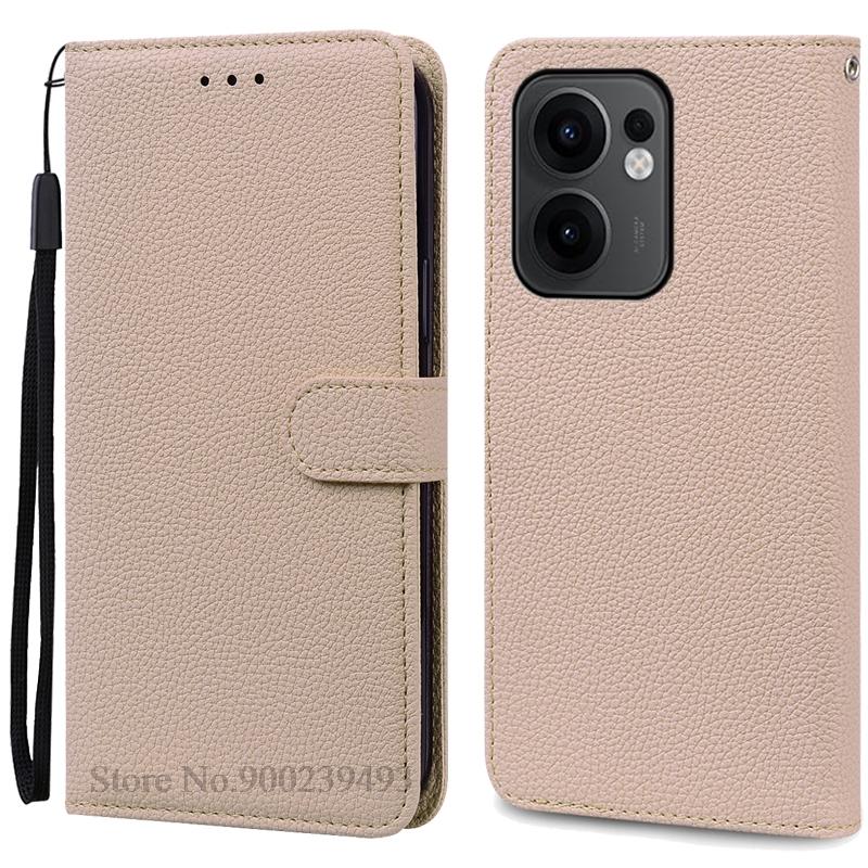 Reno 13F Case For Oppo Reno 13F Case Leather Flip Wallet Cover For Oppo Reno 13F 5G Case Soft Book Cover Coque Fundas Shell