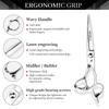 6.0 Inch Silver Hairdressing and Barber Scissors with Straight and Bangs Teeth