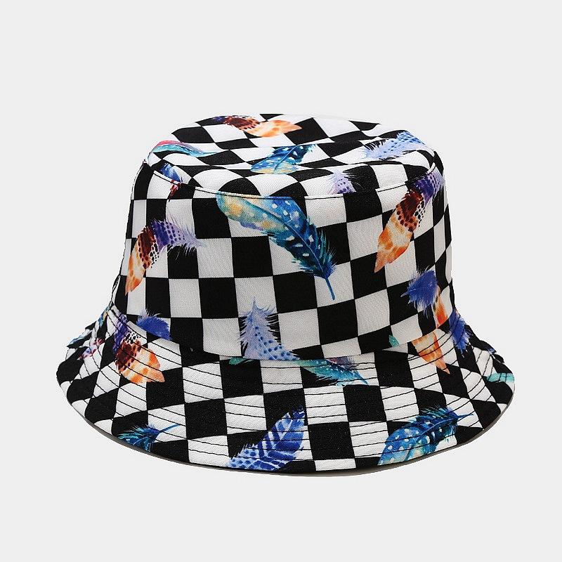 fashion plant printing pattern fisherman hat spring and summer outdoor sun protection fisherman cap unises fishing caps