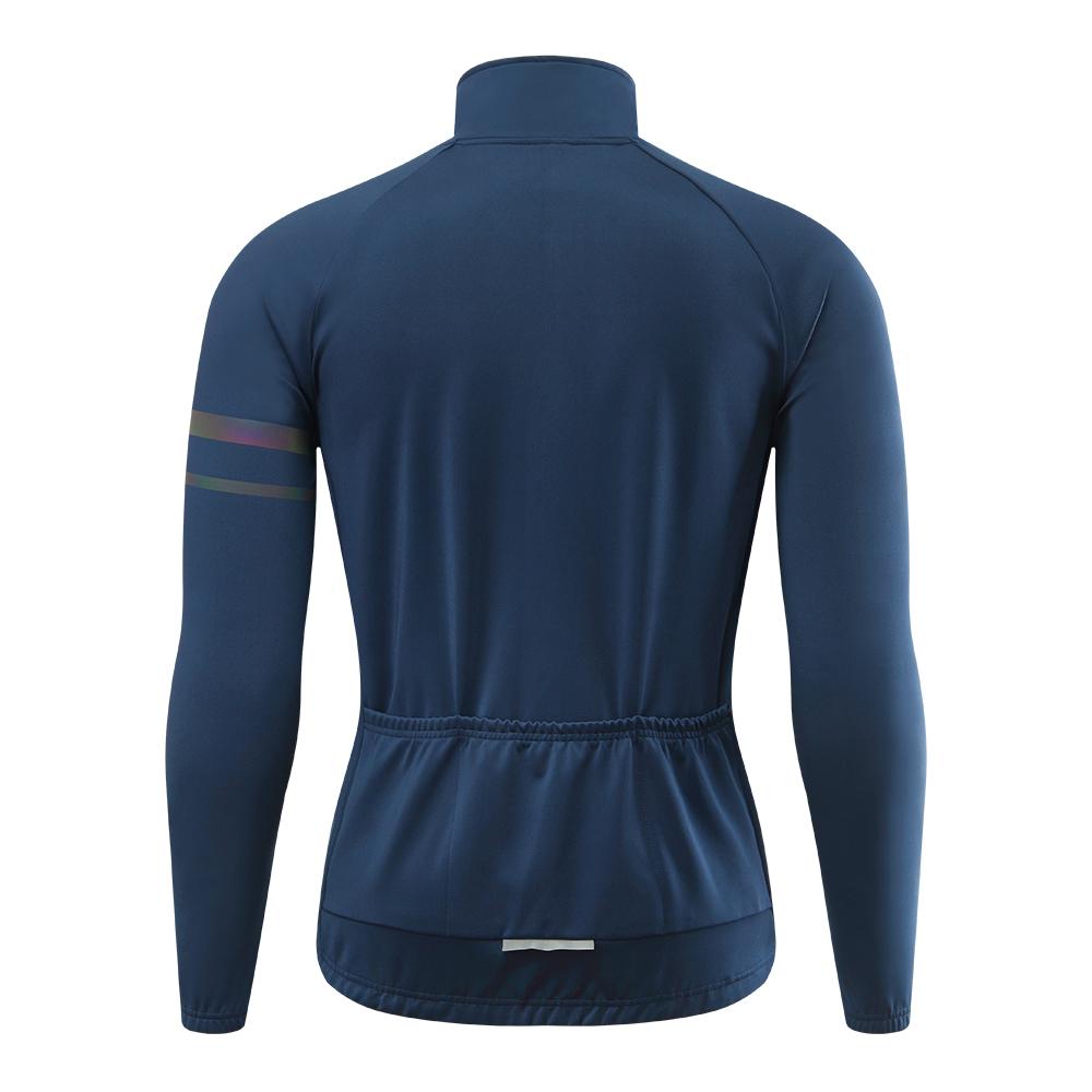 WOSAWE Men'sThermal Winter Cycling Jacket Fleece Lining Long Sleeve Jersey Windproof Running Riding Ciclismo Cycling Clothing