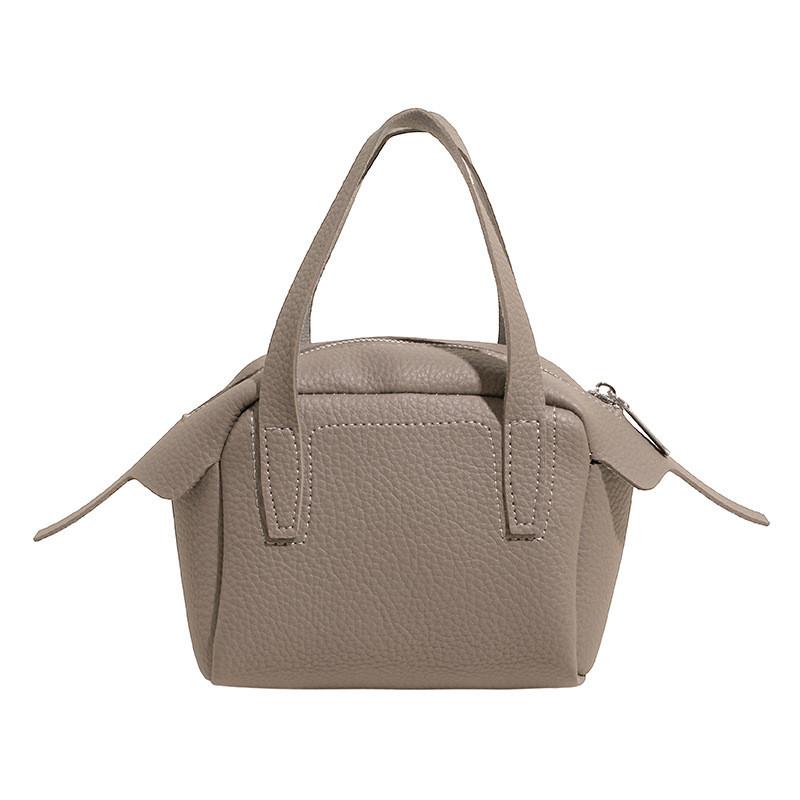Minimalist Solid Color Pu Handheld Small Square Bag For Daily Casual And Commute