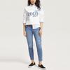 Polo Ralph Lauren Logo Floral Print Crew Neck Long Sleeve Casual Sweatshirt Women Sweatshirt White WMPOKNINFB20192-100