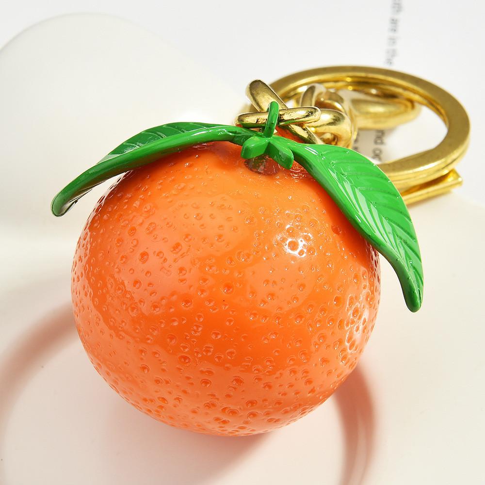 Fruit Keychain With Resin Material For Bag Decor And Summer Fashion Accessory