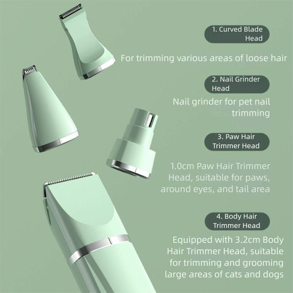 USB Rechargeable Cordless Pet Shaver Low Noise Electric Dog Clippers Dog Trimmer  Puppy Haircut