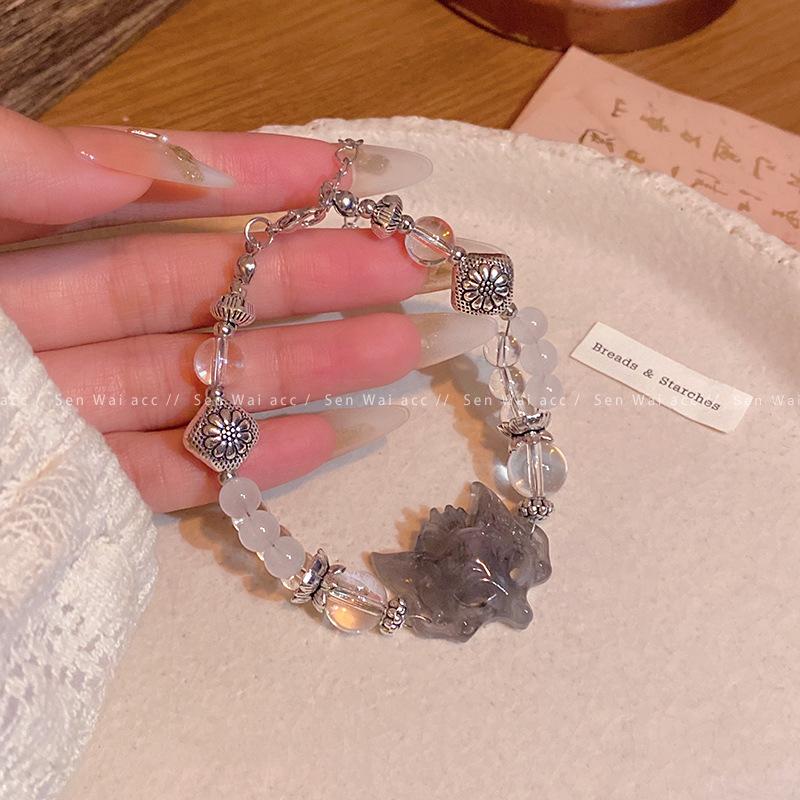 New Chinese Spirit Fox Bracelet Women's Cold Sense Bracelet Simple Premium Bracelet Design Sense Jewelry
