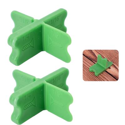 4pcs Thickness Deck Spacers Plastic 4Thicknesses Deck Board Spacer for Precise Flooring Gap Adjustment Installation Tool