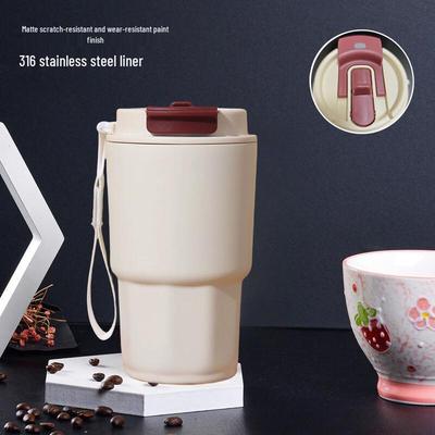 Changqi Tragbarer 316 Edelstahl Doppelwandiger Isolierter Kaffeebecher