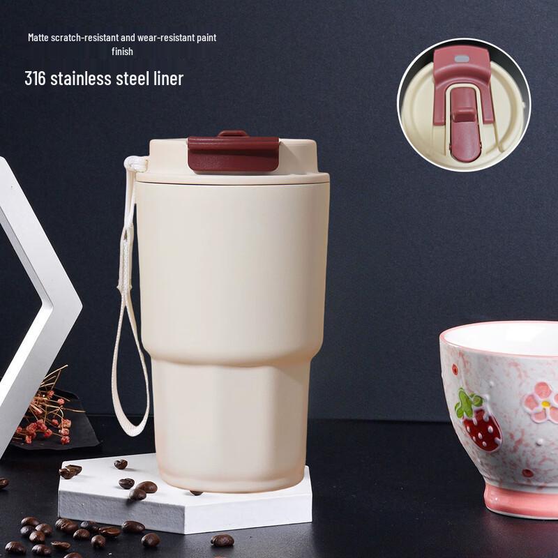 

Changqi Portable 316 Stainless Steel Dual-Drink Insulated Coffee Tumbler