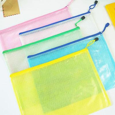 2 Stück transparente, wasserdichte Aktentaschen, A4, A5, Aktenhalter, Netztaschen, lebendige Farben, Kunststoff-Aufbewahrungstaschen mit Griffseil