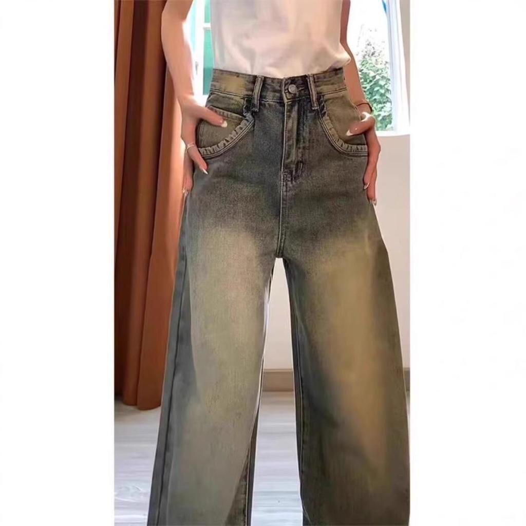 American Vintage High-Waist Wide-Leg Jeans for Petite Women