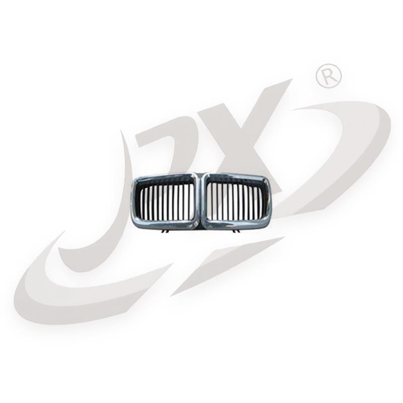 BMW E32 7 серии (1988-1994) Матовая Черная и Полухромированная Винтажная Решетка Радиатора