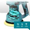 6 Inch Portable Electric Car Polisher 8 Gears Auto Polishing Wax Tool Handheld Sanding Rust Removal Machine
