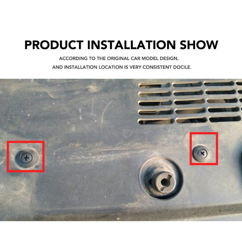 100 szt. 8 mm plastikowych nitów mocujących + 50 szt. śrub rozporowych zderzaka