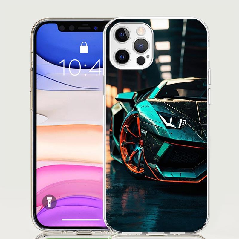 Cool Male Men Sports Cars Phone Case for Apple iPhone 17 Air 16 15 Plus 14 + 13 Mini 12 11 Pro Max 7 8 SE 16Max Soft Shell Cover