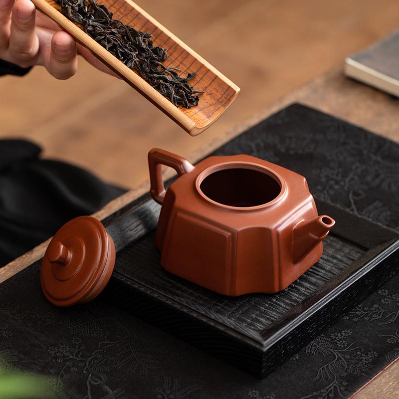 Yixing Teapot Tea Pot Filter Xishi Pot Beauties Handmade Purple Clay Teaware Drinkware Set Drink Puer Tea Ceremony