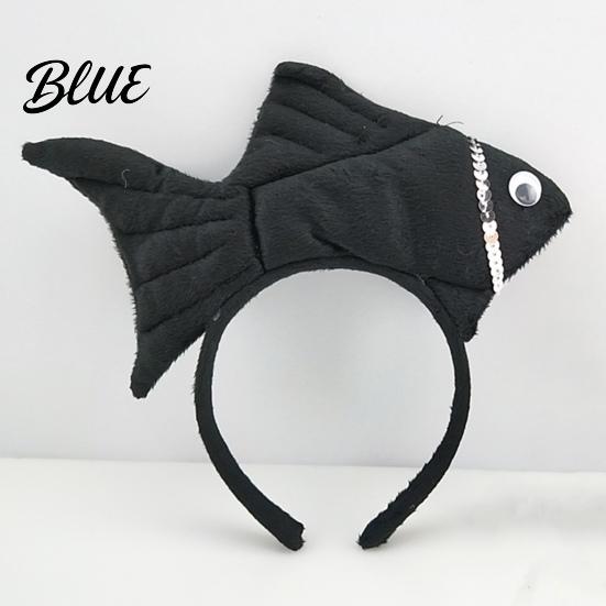 Fischkostüm Kopfschmuck Goldfisch Stirnband Design Haarreif Verstellbar Cosplay Requisiten Partykleid