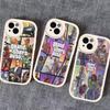 D-Decor T-Theft A-Auto G-GTA Joc Video Carcasă Telefon Piele Dură Pentru IPhone 14 13 16 Mini 15 14 11 12 Pro Max Plus Fundas